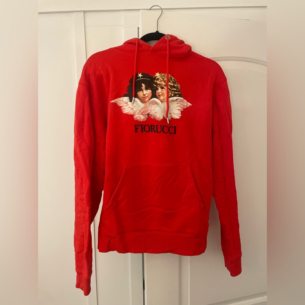 Fiorucci Angels Hoodie Red - size M, only worn a few times, great condition!